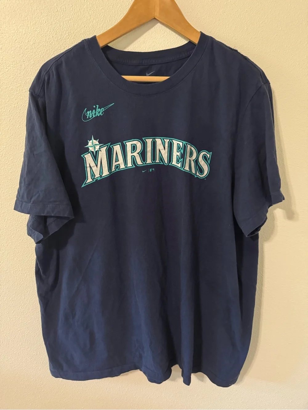 Ken Griffey Jr Seattle Mariners Nike Tee Navy 24 Short Sleeve Shersey MLB-XXL